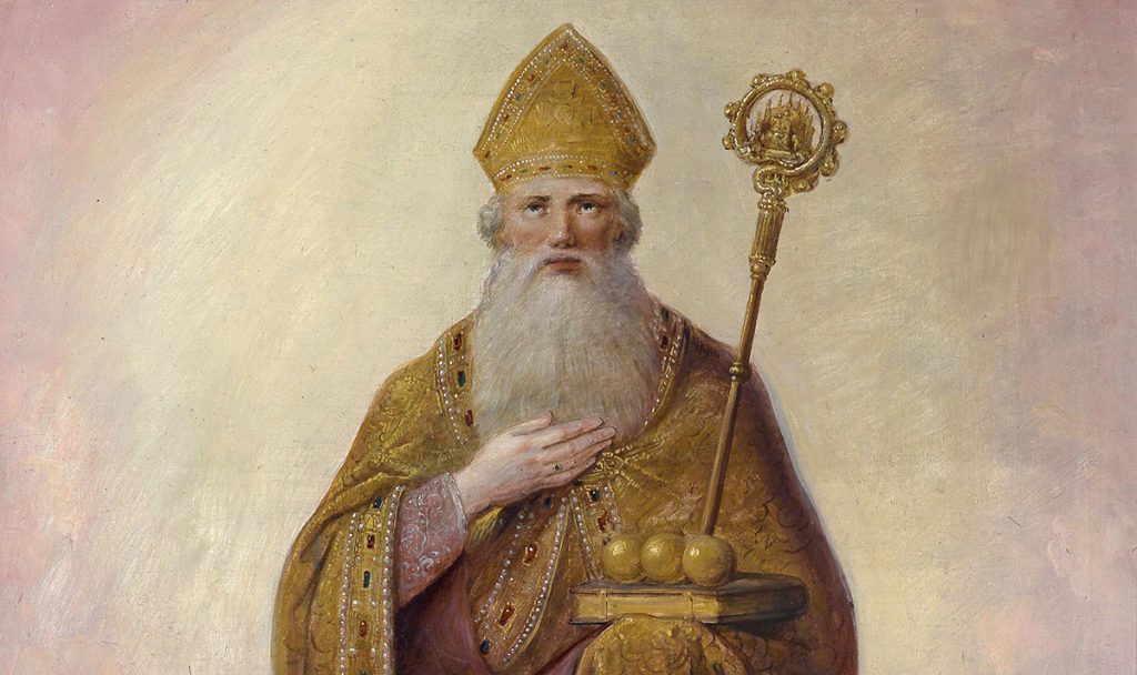 A painting of St. Nicholas
